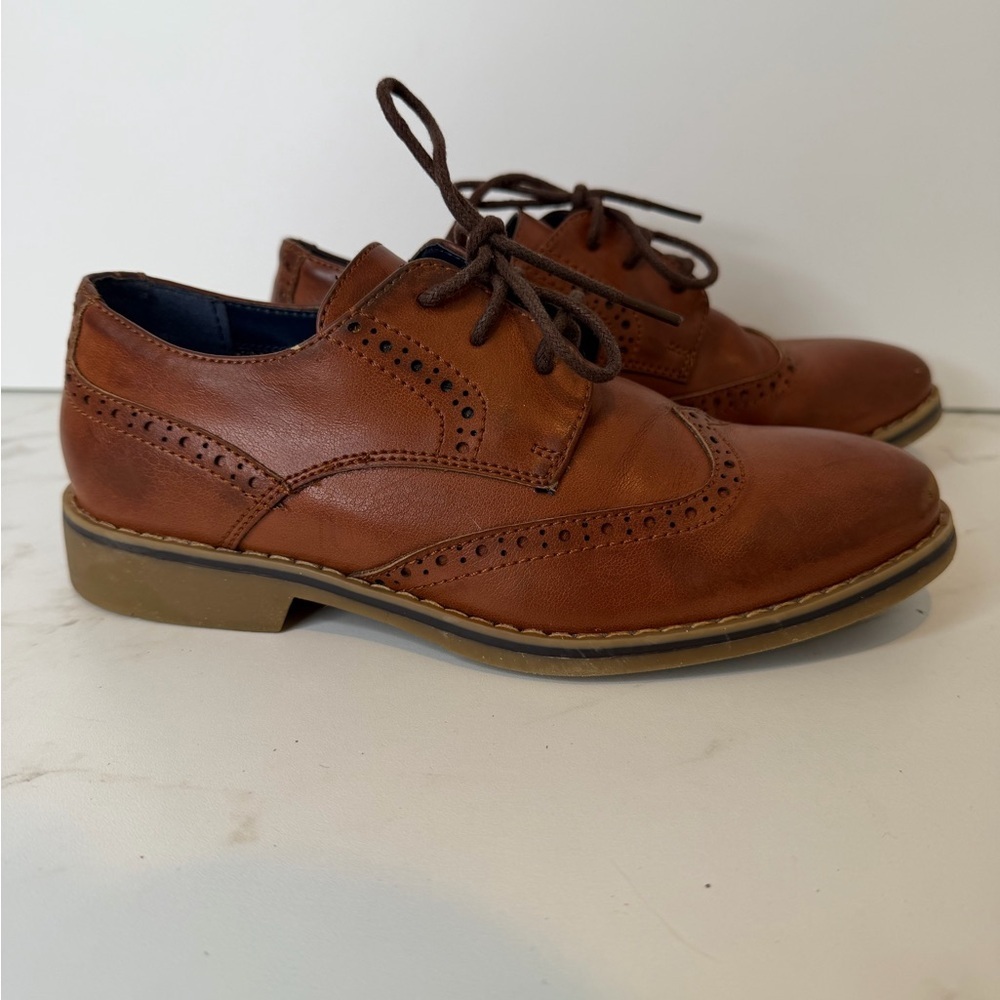 Aldo Kids Brown Leather Dress Shoes - Picture 4 of 13